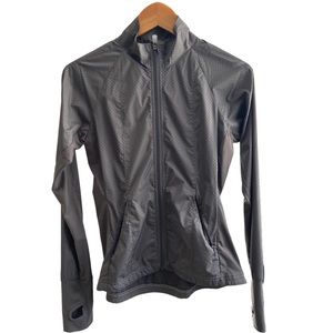 Alo yoga women Lightweight Jacket Yoga Zip up Jacket Gray color size small